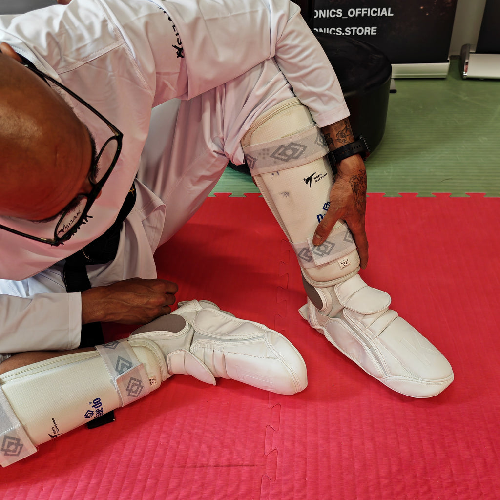 P10 Kicktronics, regolazione della protezione da parte di un atleta seduto