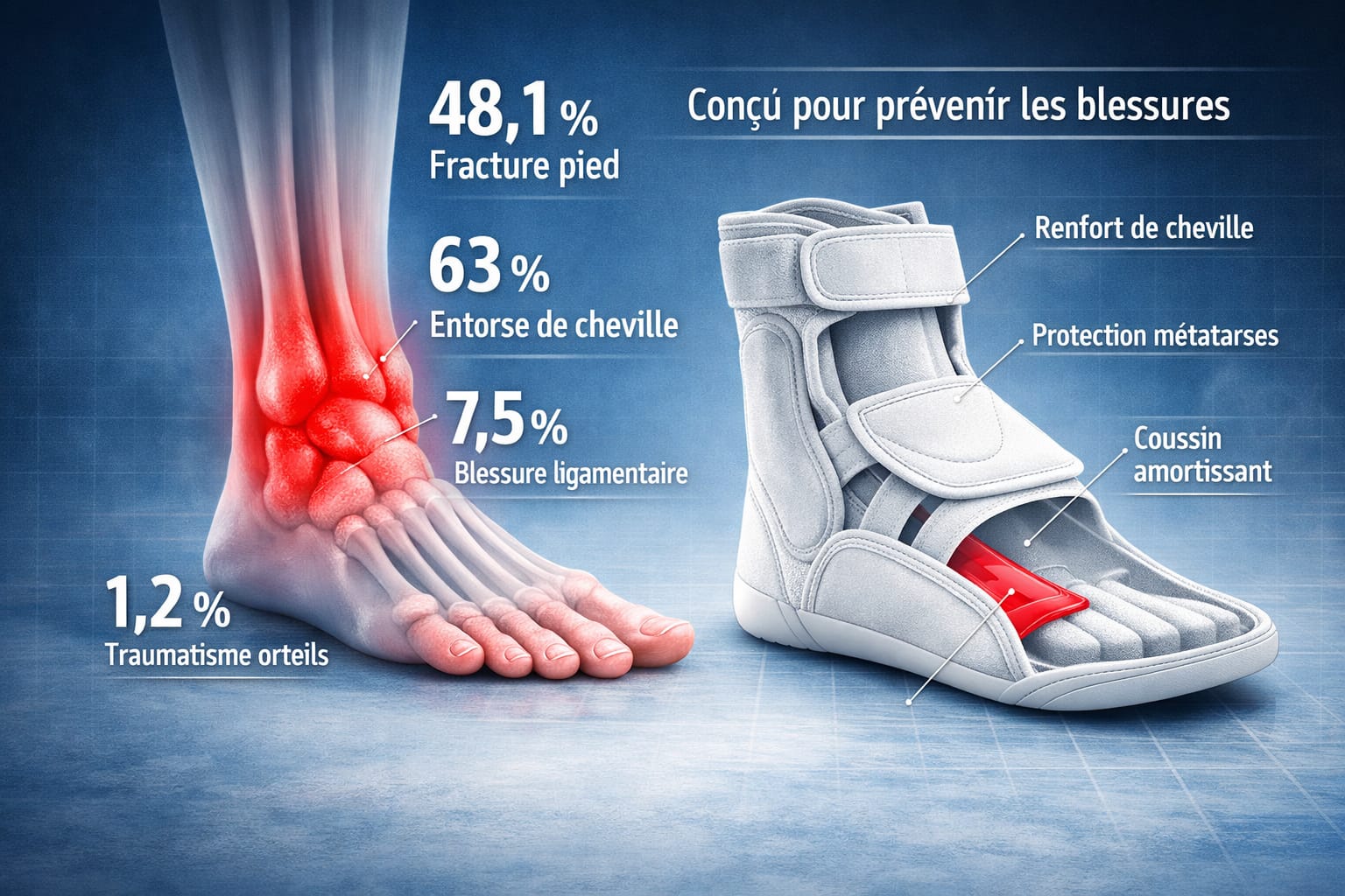 Statistiques blessures pied taekwondo